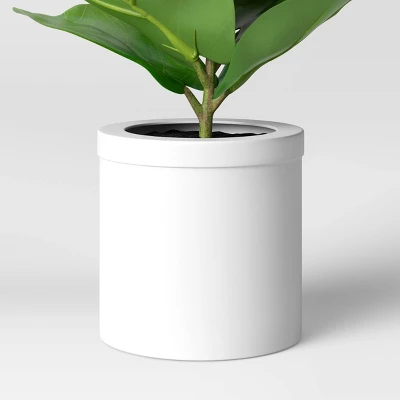 15" X 10" Artificial Fiddle Leaf Plant In Pot - Threshold™ 3 15" X 10" Artificial Fiddle Leaf Plant In Pot - Threshold™ - Image 3