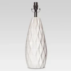 Faceted Ceramic Large Lamp Base White - Threshold™ -Threshold Décor Deals Store GUEST 048a6fec 999a 4be3 b619 5d35c87ec3f0