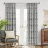 1pc Blackout Printed Matelasse Window Curtain Panel - Threshold™