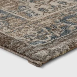 Distressed Persian Woven Rug Brown - Threshold