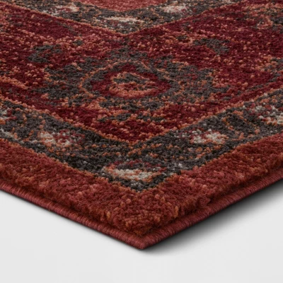 9'X12' Medallion Woven Area Rugs Red - Threshold™ 1 9'X12' Medallion Woven Area Rugs Red - Threshold™