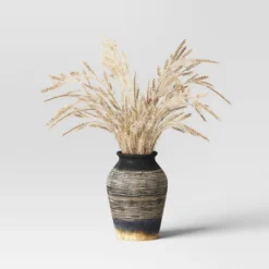 Grass Arrangement In Ceramic Pot Black - Threshold™ -Threshold Décor Deals Store GUEST 0efded28 a1c0 4c30 b142 c93cc97829c1