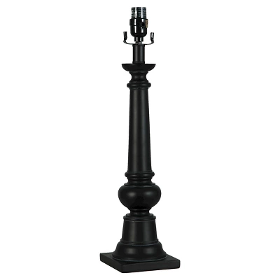 Column Large Lamp Base Black (Includes Energy Efficient Light Bulb) - Threshold™ 1 Column Large Lamp Base Black (Includes Energy Efficient Light Bulb) - Threshold™