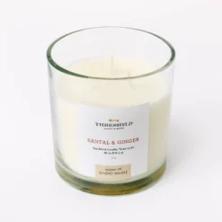Clear Glass Santal & Ginger Candle White - Threshold™ Designed With Studio McGee -Threshold Décor Deals Store GUEST 133d9fdf 67f9 454f bb07 36d647d7b08b