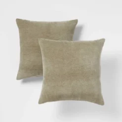 2pk Chenille Square Throw Pillows - Threshold™ -Threshold Décor Deals Store GUEST 15025fdd 30b4 491f aa83 d7cce8d6ff84