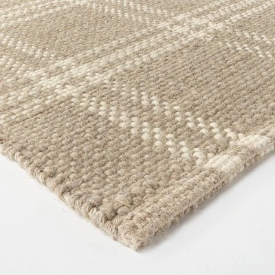 Cottonwood Hand Woven Plaid Wool/Cotton Rug - Threshold™ Designed With Studio McGee 2 Cottonwood Hand Woven Plaid Wool/Cotton Rug - Threshold™ Designed With Studio McGee - Image 2