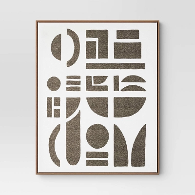 (Set Of 2) 24" X 30" Morphology Framed Wall Canvases Gold - Threshold™ 3 (Set Of 2) 24" X 30" Morphology Framed Wall Canvases Gold - Threshold™ - Image 3