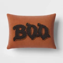 Oversize Boo Tufted Woven Cotton Lumbar Halloween Throw Pillow - Threshold™ -Threshold Décor Deals Store GUEST 251345a3 044a 4aa3 91ad 1a9a61a5cdf2