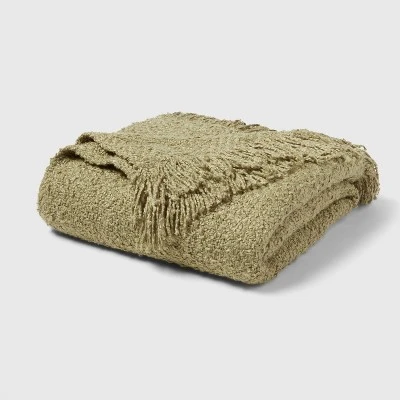 Fringed Boucle Bed Throw - Threshold™ 4 Fringed Boucle Bed Throw - Threshold™ - Image 4