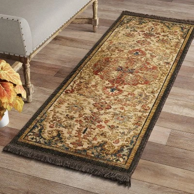 Floral Woven Medallion Persian Rug - Threshold 2 Floral Woven Medallion Persian Rug - Threshold - Image 2