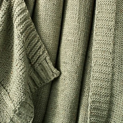 Woven Striped Knit Nep Throw Blanket - Threshold™ Designed With Studio McGee 3 Woven Striped Knit Nep Throw Blanket - Threshold™ Designed With Studio McGee - Image 3