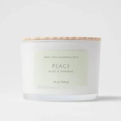 Wood Lidded Glass Wellness Peace Candle - Threshold™ -Threshold Décor Deals Store GUEST 2feb914f 8f52 46ab 912d 8ae6fe7aa3f3