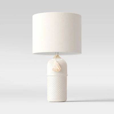 Large Assembled Ceramic Table Lamp White - Threshold™ 7 Large Assembled Ceramic Table Lamp White - Threshold™ - Image 7
