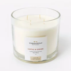 Clear Glass Santal & Ginger Candle White - Threshold™ Designed With Studio McGee -Threshold Décor Deals Store GUEST 3a24b0c4 c23b 4e1c b8e0 2304d4a02cb7