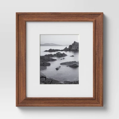 Wood Matted Wall Frame Midtone Woodgrain - Threshold™ 7 Wood Matted Wall Frame Midtone Woodgrain - Threshold™ - Image 7