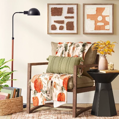 Pharmacy Floor Lamp Black With Faux Leather Wrap (Includes LED Light Bulb) - Threshold™ 1 Pharmacy Floor Lamp Black With Faux Leather Wrap (Includes LED Light Bulb) - Threshold™