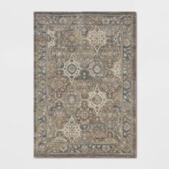Distressed Persian Woven Rug Brown - Threshold™ -Threshold Décor Deals Store GUEST 48a47794 724e 4ad9 b055 fbbf67e27a6f