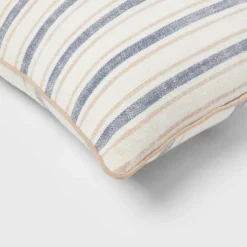Woven Striped With Plaid Reverse Throw Pillow - Threshold™ -Threshold Décor Deals Store GUEST 4938b7b3 c259 4afa 9a6d 3d8d9bd31981