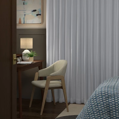 Universal Blackout Window Curtain Liner White - Threshold™ 2 Universal Blackout Window Curtain Liner White - Threshold™ - Image 2