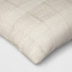 Textural Solid Square Throw Pillow Off-White - Threshold™ -Threshold Décor Deals Store GUEST 4d16579b 46b2 433b b8bd 82d8cf5ae1f6