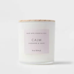 Wood Lidded Glass Wellness Calm Candle - Threshold™ 7 Wood Lidded Glass Wellness Calm Candle - Threshold™ -Threshold Décor Deals Store GUEST 518451c6 213f 4303 ad48 fec583907229