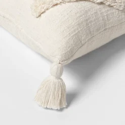 Oblong Tufted Diamond Tassel Decorative Throw Pillow Natural - Threshold™ 5 Oblong Tufted Diamond Tassel Decorative Throw Pillow Natural - Threshold™ -Threshold Décor Deals Store GUEST 5187fb9d 3b02 4799 94fc 4ae5ac0a728c