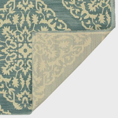 Medallion Diamond Shapes Woven Rug - Threshold 2 Medallion Diamond Shapes Woven Rug - Threshold - Image 2