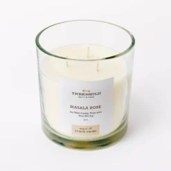 Clear Glass Masala Rose Candle White - Threshold™ Designed With Studio McGee -Threshold Décor Deals Store GUEST 6158848c d4f8 4efe 93c4 8a58a533ee09