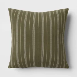 Cotton Flax Woven Striped Square Throw Pillow - Threshold™ -Threshold Décor Deals Store GUEST 650ad36d 6c78 4be8 b6fa 185fe0dc4e84