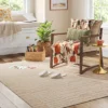 5'x7' Handloom Tufted Wool Area Rug Heathered Cream - Threshold™