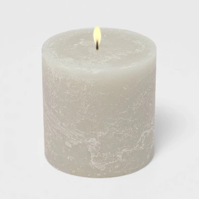 Pillar Cozy Cashmere Candle Gray - Threshold™ 1 Pillar Cozy Cashmere Candle Gray - Threshold™
