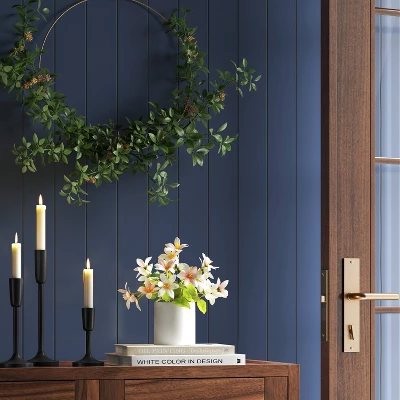 Set Of 3 Aluminum Taper Holders Black - Threshold™ 1 Set Of 3 Aluminum Taper Holders Black - Threshold™