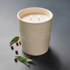 Featured Products 5 25oz Ceramic Bay & Winter Berry Candle Cream - Threshold™ Designed With Studio McGee