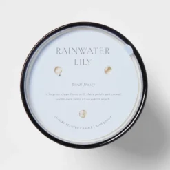 Colored Vase Glass With Dustcover Rainwater Lily Candle Gray - Threshold™ -Threshold Décor Deals Store GUEST 6efd91a6 961e 4e90 a80c c65ad3c57740