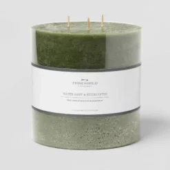 Pillar Candle Water Mint & Eucalyptus Green - Threshold™ 10 Pillar Candle Water Mint & Eucalyptus Green - Threshold™ -Threshold Décor Deals Store GUEST 758ed7d4 2bd7 4340 8e85 d3cb5afa8c79