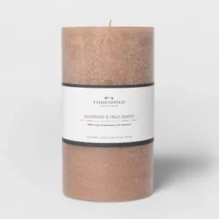 Pillar Ashwood And Palo Santo Candle Tan - Threshold™ 9 Pillar Ashwood And Palo Santo Candle Tan - Threshold™ -Threshold Décor Deals Store GUEST 77a614eb 93e9 4e55 bd45 8bfb31a13d5a
