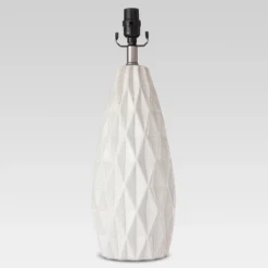 Faceted Ceramic Large Lamp Base White - Threshold™ -Threshold Décor Deals Store GUEST 7b2627e8 f8a0 414b 98d0 40d1edd56162