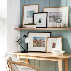 Featured Products 15 19.24" X 25.24" Matted To 8" X 10" Gallery Frame Natural Wood - Threshold™ Designed With Studio McGee