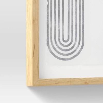 (Set Of 2) 16" X 20" Curve Lines Framed Under Glass Black - Threshold™ 5 (Set Of 2) 16" X 20" Curve Lines Framed Under Glass Black - Threshold™ - Image 5