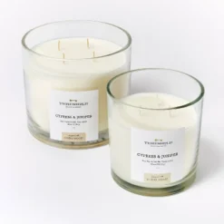 Clear Glass Cypress & Juniper Candle White - Threshold™ Designed With Studio McGee -Threshold Décor Deals Store GUEST 7d898c39 8a13 4ddb bd04 1def94ae2a46