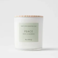 Wood Lidded Glass Wellness Peace Candle - Threshold™ -Threshold Décor Deals Store GUEST 7dafd42c 8838 4237 adb0 5f8c4050c49a