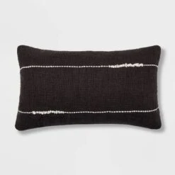 Embroidered Thin Line Lumbar Throw Pillow - Threshold™ 10 Embroidered Thin Line Lumbar Throw Pillow - Threshold™ -Threshold Décor Deals Store GUEST 83519d45 3b50 42e9 acdb 2aa37482f1a7