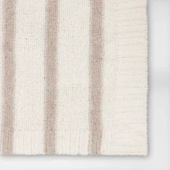 Cozy Feathery Knit Border Striped Throw Blanket - Threshold™ -Threshold Décor Deals Store GUEST 840d0204 f466 451f aa6f cf9ab12d4704