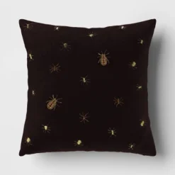 Beaded And Embroidered Spider Cotton Velvet Square Halloween Throw Pillow Gold/Black - Threshold™ 8 Beaded And Embroidered Spider Cotton Velvet Square Halloween Throw Pillow Gold/Black - Threshold™ -Threshold Décor Deals Store GUEST 891d3cbe 0901 4273 a738 eb8b67384ac9