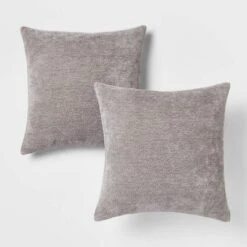 2pk Chenille Square Throw Pillows - Threshold™ -Threshold Décor Deals Store GUEST 8f0a7d0e 209f 4a4f ad91 c8f7ee8931ba