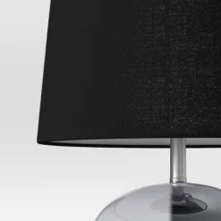 Smoked Glass Table Lamp Black (Includes LED Light Bulb) - Threshold™ -Threshold Décor Deals Store GUEST 98601f77 85c9 4f8f 8da7 81ac1ada24e3