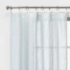 1pc 54"x84" Sheer Contrast Edge Window Curtain Panel White/Natural - Threshold™
