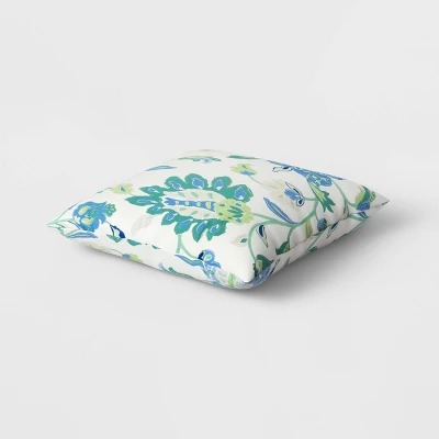 Decorative Throw Pillow Jacobean Floral - Threshold™ 1 Decorative Throw Pillow Jacobean Floral - Threshold™
