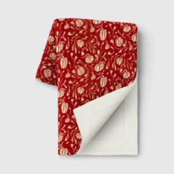 Mini Pumpkin Printed Plush With Shearling Reverse Throw Blanket - Threshold™ -Threshold Décor Deals Store GUEST 9af20451 1dcd 4285 8a02 b43468ab2226