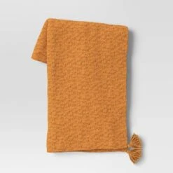 Textured Knit Throw Blanket With Tassels - Threshold™ -Threshold Décor Deals Store GUEST 9ee90ba6 4331 4f5f a5f4 a7cac99243a3